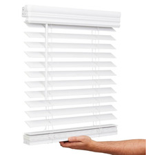 Lotus Windoware Cordless, 2 Inch Faux Wood Blind, 30" Wide x 36" Long,