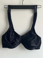 Wacoal 20421 Underwire Lined Full Coverage Lace Bra size 40C Black 