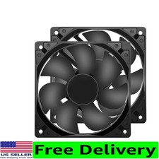 Durable 120x120x25mm 12V DC Fans - Easy Install, 1600RPM Low Noise - Set of 2