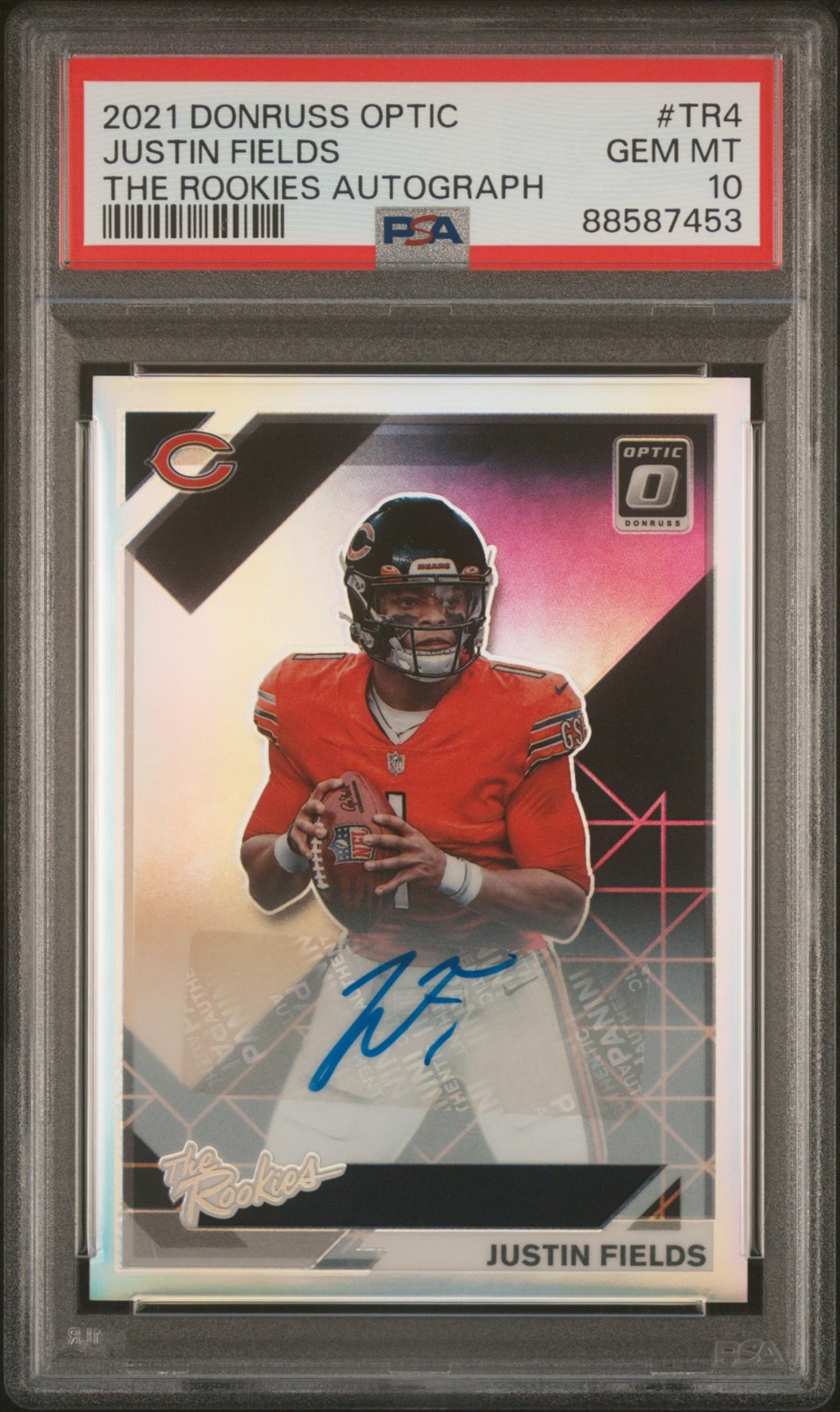 Justin Fields Panini Donruss Optic the Rookies #TR4 Base