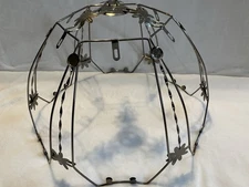 Vintage OK Lighting Touch Lamp Shade FRAME ONLY - silver tone - 5 available READ