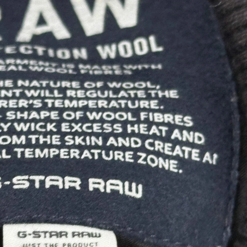 Protection Wool G-Star Varsity Jacket - Medium Black Wool - Image 4 of 4