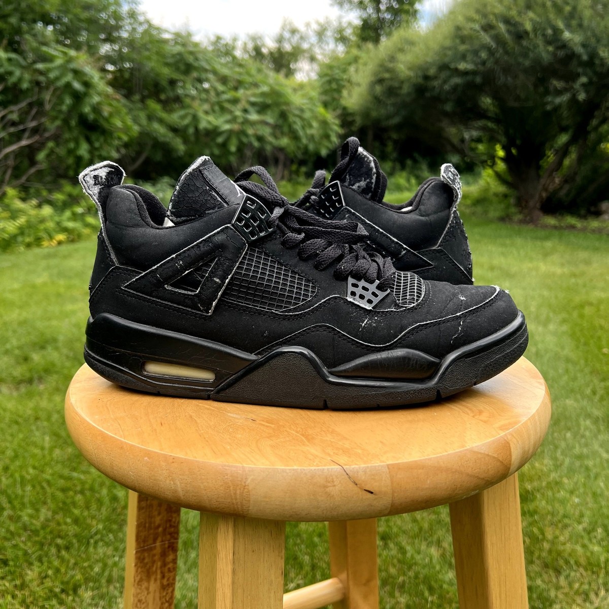 Size 9 - Air Jordan 4 Retro 2006 Black Cat for sale online | eBay