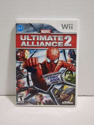 Marvel: Ultimate Alliance 2 (Nintendo Wii, 2009), CIB, Comic Included, Tested