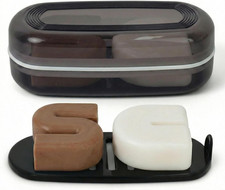 Shampoo Bar Holder Travel Case for Two Bars   Compatible with Kitsch Solid Shamp
