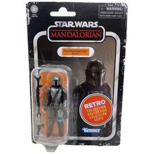 Star Wars Retro Collection The Mandalorian Beskar 3.75  Action Figure 2022 New