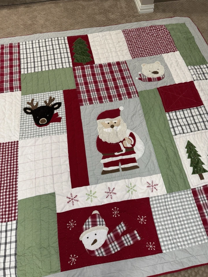 Pottery Barn Kids «Дорогой Санта 2013» лоскутное одеяло рождественский набор - полный/королева - Изображение 2 из 4