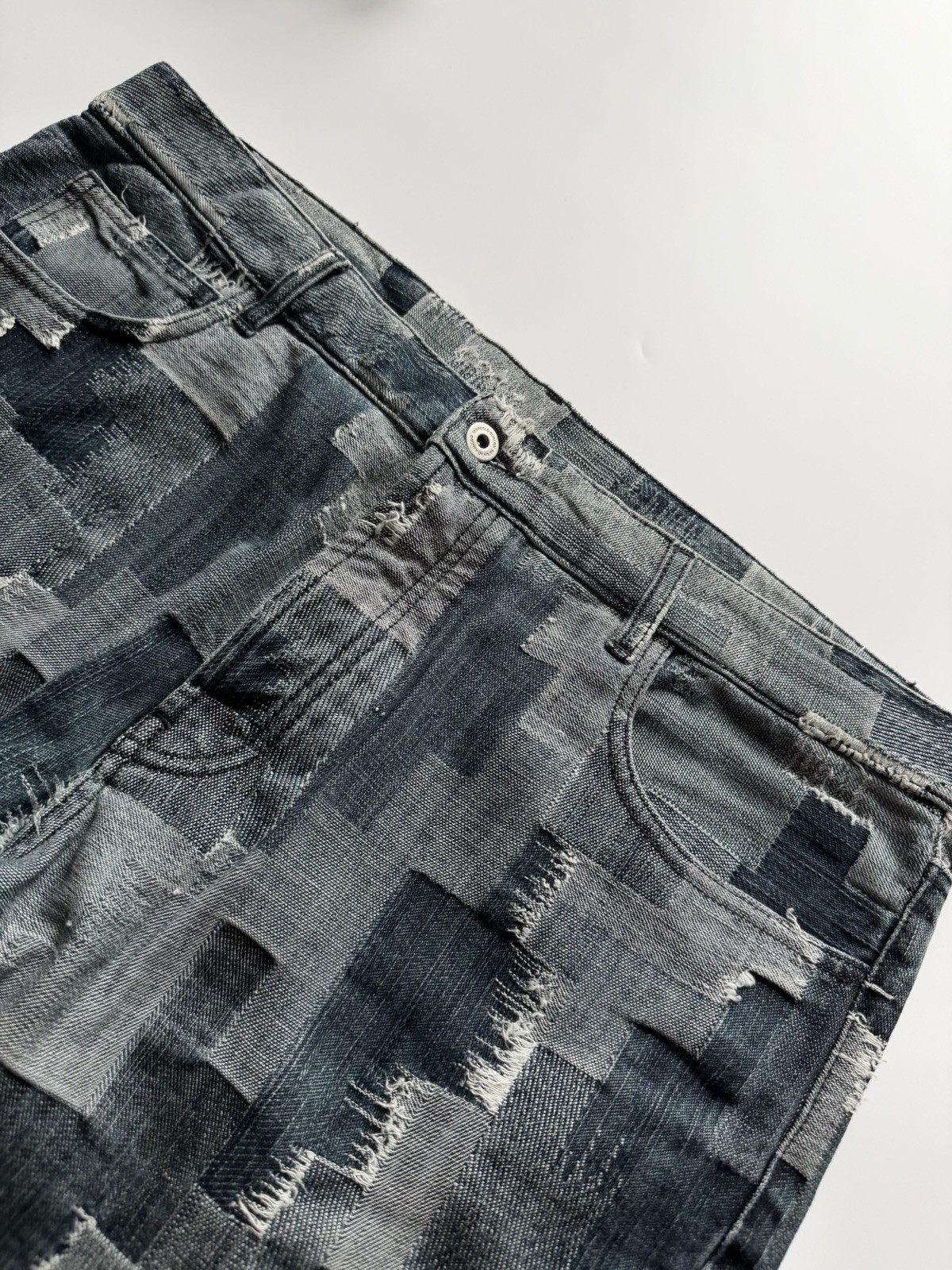 Marcelo Burlon All Over Cross Patchwork Jeans - image 3