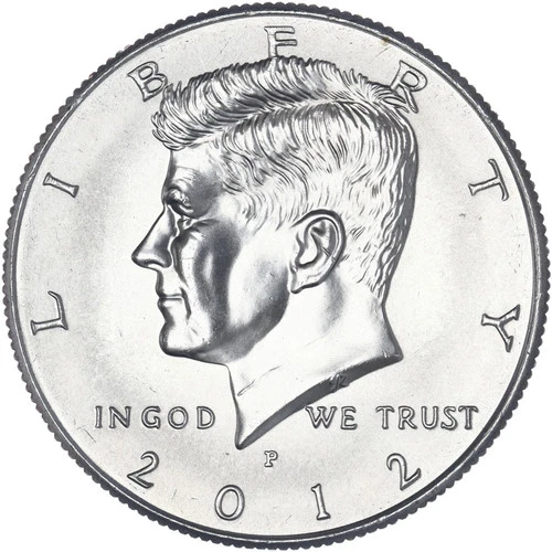 2012 P Kennedy Half Dollar Uncirculated from Mint Set