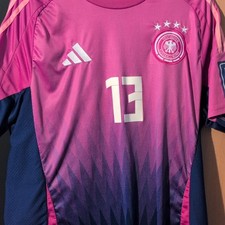 adidas Germany Müller #13 Pink Short Sleeve Polyester Soccer Jersey 2XL