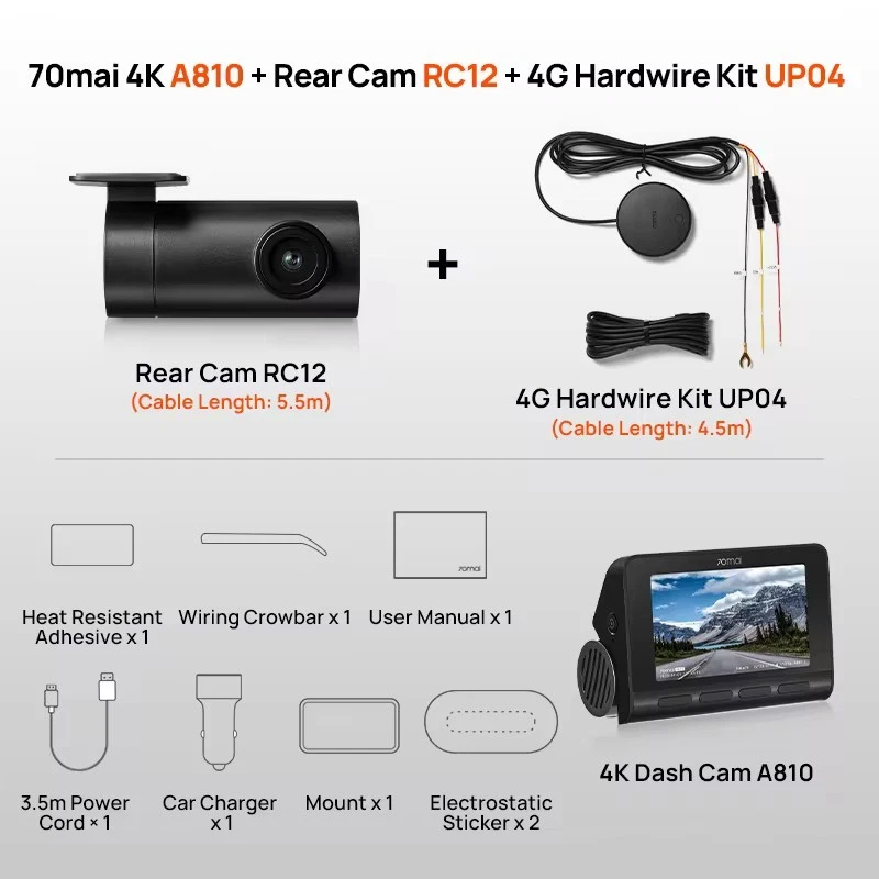 TRACKER FLOTTE : CV200 Telecamera da cruscotto intelligente 4G con