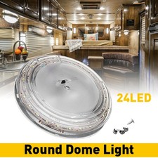 RV Interior LED Light 12V Switched Round Ceiling Lamp Fixture Camper Trailer New