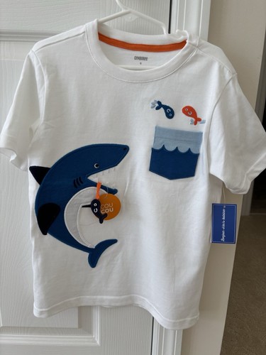 NWT Gymboree Size 6 Boy Whale Hello There Peek A Boo Tee Shirt