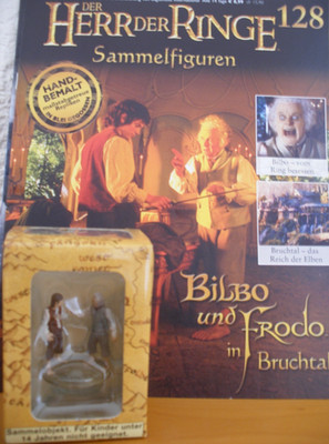 Herr der Ringe Sammelfiguren Nr. 128 Frodo und Bilbo in Bruchtal  * OVP + Heft