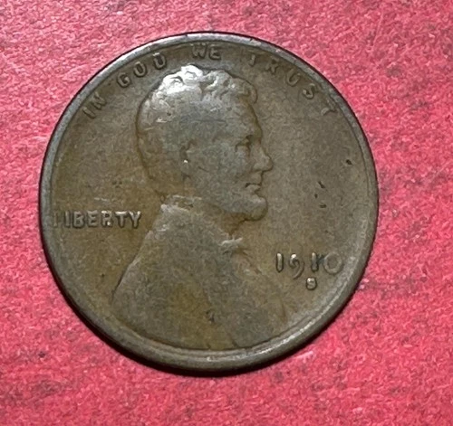 1910S US LINCOLN Cent! "San Francisco" Mint! VG! Lower Mintage! Old US Coin!