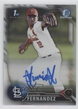 2016 Bowman Chrome Prospects Refractor /499 Junior Fernandez #BCAP-JF Auto a6i