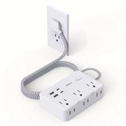 US Plug AC Outlet Multiprise Power Strip Braided Extension Cord Smart Home Elec