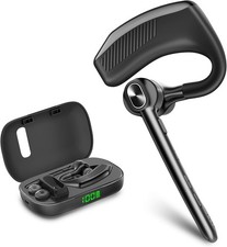 Trucker Wireless Mic Blue Parrot Bluetooth Noise Cancelling Headset Earpiece New