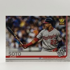 Topps 2019 Baseball Juan Soto Gold #213 /2019 Washington Nationals