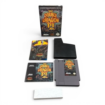 Double Dragon III Sacred Stones Nintendo NES Near Complete w/ Poster CIB No Reg 