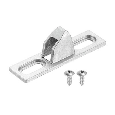 Für Sliding Door Keeper, 2,4''x0,7'' Zinkschloss für Schiebetüren, silber