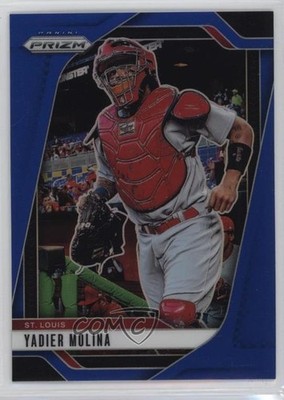 2025 Panini Prizm Blue Prizm 150/199 Yadier Molina #101 b4d