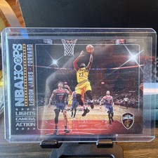 2017-18 Panini Hoops Lights Camera Action LeBron James #4 Cleveland Cavaliers