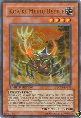 Koa'ki Meiru Beetle - SOVR-ENSP1 - Ultra Rare - Limited Edition - Lightly Played