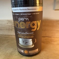 Perk Energy Original Chai Latte Flavored Drink Powder (20 Servings)