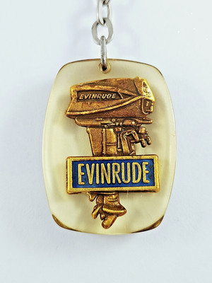 Schlüsselanhänger Evinrude Bootsmotoren - Harz Vintage 1960er - Bunt - 1 Stück