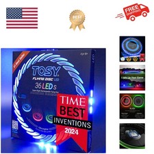 Flying Disc - 108 RGB Multicolor or 36 Monocolor LEDs, Super Bright, Smart Mo...