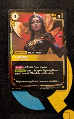 LeBlanc - Fragmentiert UNL 172/219 Rare Unleashed Riftbound 