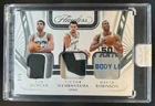 2023-24 Flawless Victor Wembanyama Tim Duncan David Robinson Tag Patch RC #2/5