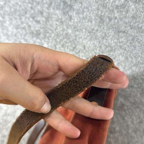 North End Bag Co The Rea Crossbody Purse Rust Orange Leather - Picture 10 of 15