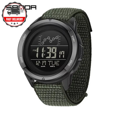 NORTH EDGE ALPS-Men's Digital Carbon fiber Watch Shock Militray Sports Super Lig