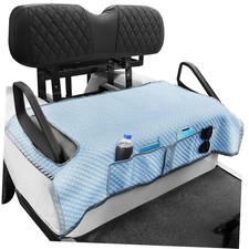 Golf Cart Seat Cover, Ice silk anti-slip Seat Pad Suitable for EZGO, Blue