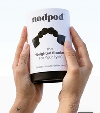 Nodpod Weighted Sleep Mask Blanket For Eyes Black