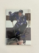2001-02 ITG Be A Player Andreas Lilja #213 Auto Autograph Signed Kings