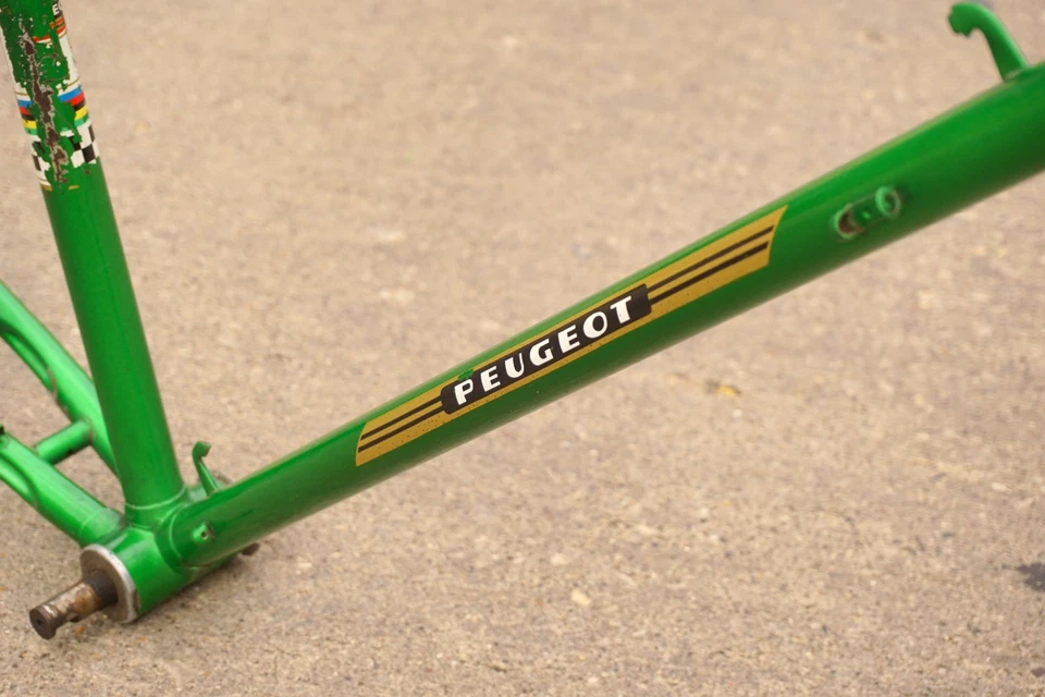 Cuadro Peugeot UO8 bicicleta vintage Francia 55 cm horquilla de cuadro de acero con orejetas años 70 UO-8 Foto 4 de 4