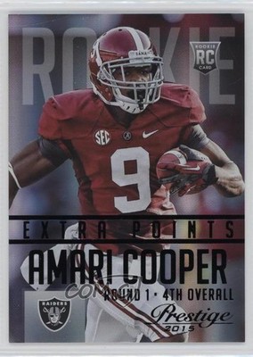 2015 Panini Prestige Extra Points Black 2/10 Amari Cooper #202 Rookie RC 17a5