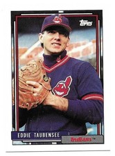 EDDIE TAUBENSEE 1992 TOPPS ROOKIE CARD MINT CONDITION. rookie card picture