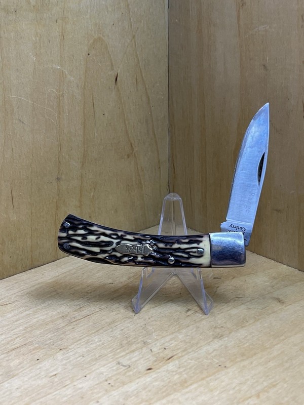 Jabe's Cutlery Pocket Knife. Mkd. Range Jabe's Cutlery. 2-3/4" Blade. 6-1/2" OAL