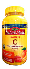 Nature Made Extra Strength Vitamin C Gummies 500 mg 180ct EXP 12/2026