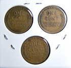 1941-P  1941-D  1941-S  Lincoln Wheat Copper Penny Cent - 3 Coin Set [USP-266] — photo 2