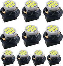 10pcs T10 194 168 Led Dash Instrument Light Bulbs With Twist Lock Color White 10pcs T10 194 168 Led Dash Instrument Light Bulbs With Twist Lock Color White