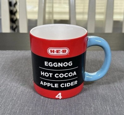 H-E-B Brand Shop Grocery Store Aisle Coffee Cocoa Mug Holiday Cheer Texas HEB