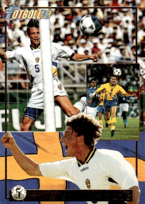 Card Fotboll 95 Panini 1995 # 5 Roger Ljung Svezia