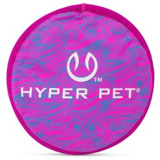 Hyper Pet Flippy Flopper Flying Disc Soft Dog Toy, 9 Inches, Purple Swirl