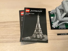 LEGO ARCHITECTURE: The Eiffel Tower (21019) Paris France Complete w Box & Manual