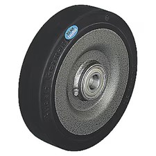 Caster Wheel, Rubber, 6-1/4 In., 990 Lb.,  Se 160/20K-Bb0.5